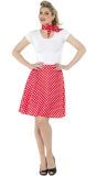 Rode polka dot rok 50s