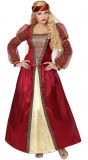 Rode prinsessen jurk middeleeuwen