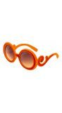 Ronde oranje vintage bril