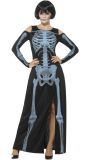 Rontgen skeletten jurk zwart
