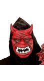 Rood duivelmasker met capuchon