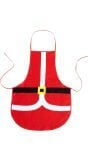 Rood kerstman schort