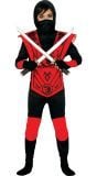 Rood ninja outfit kind