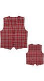 Rood tartan vest