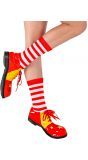 Rood-wit gestreepte sokken