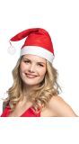 Rood witte kerstmuts basic