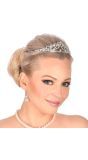 Royale tiara zilver strass