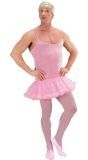 Roze ballerina travestieten jurkje