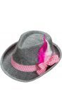 Roze beierse hoed