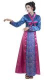 Roze Blauwe Chinese jurk