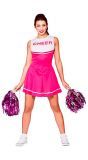 Roze cheerleader jurkje