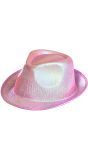 Roze glitter hoed