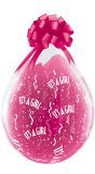 Roze it's a girl stuffer ballonnen 25 stuks