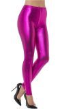 Roze jaren 80 metallic leggings