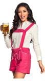 Roze lederhosen dames