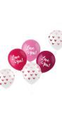 Roze 'love You' ballonnen set