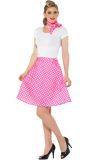 Roze polka dot rok 50s