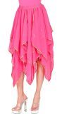 Roze stijlvolle chiffon rok