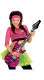Roze zebra print gitaar opblaasbaar