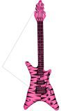 Roze zebra print hardrock gitaar opblaasbaar