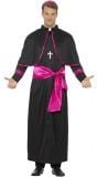 Roze zwarte kardinaal outfit mannen