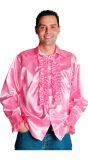 Ruches blouse licht roze
