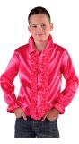 Ruches blouse roze jongens