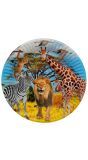 Safari dieren Afrika feestbordjes 8 stuks