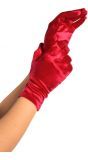 Satijnen rode handschoenen
