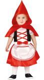 Schattig roodkapje baby kostuum