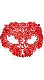 Schedel masker rood