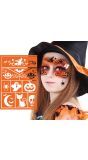 Schmink sjabloon kind halloween figuren