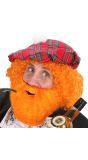 Schotse baard met snor oranje