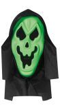 Schreeuwend halloween spook masker groen