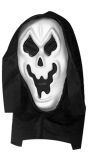 Schreeuwend halloween spook masker wit