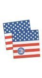 Servetten amerikaanse vlag 20 stuks