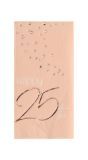 Servetten elegant lush blush 25 jaar 10 stuks