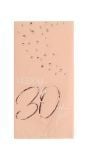 Servetten elegant lush blush 30 jaar 10 stuks