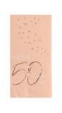 Servetten elegant lush blush 50 jaar 10 stuks