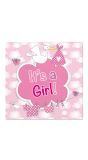 Servetten it's a girl baby meisje 20 stuks