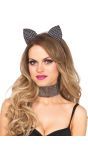 Set met katten oren en choker