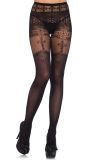 Sexy panty met opaque kant motief