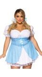 Sexy plus size Blauw Oktoberfest outfit