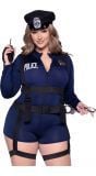 Sexy plus size politie uniform dames