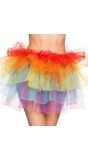 Sexy regenboog tutu dames