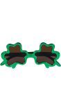 Shamrock groene feestbril