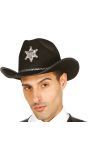 Sheriff hoed met ster bruin