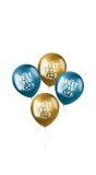 Shimmer ballonnen blauw best dad ever