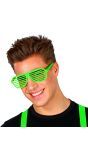 Shutter bril neon groen