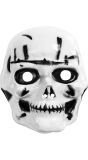 Skelet schedel masket met littekens kind